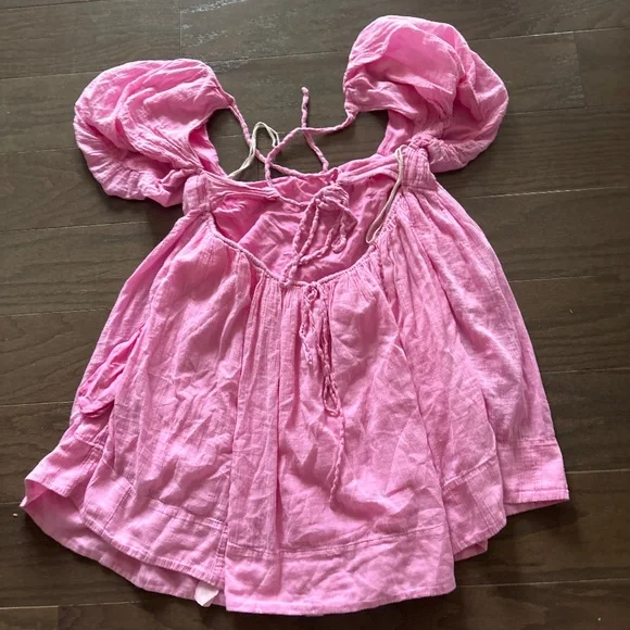 Free People puff sleeve Marina mini dress - Picture 6 of 8